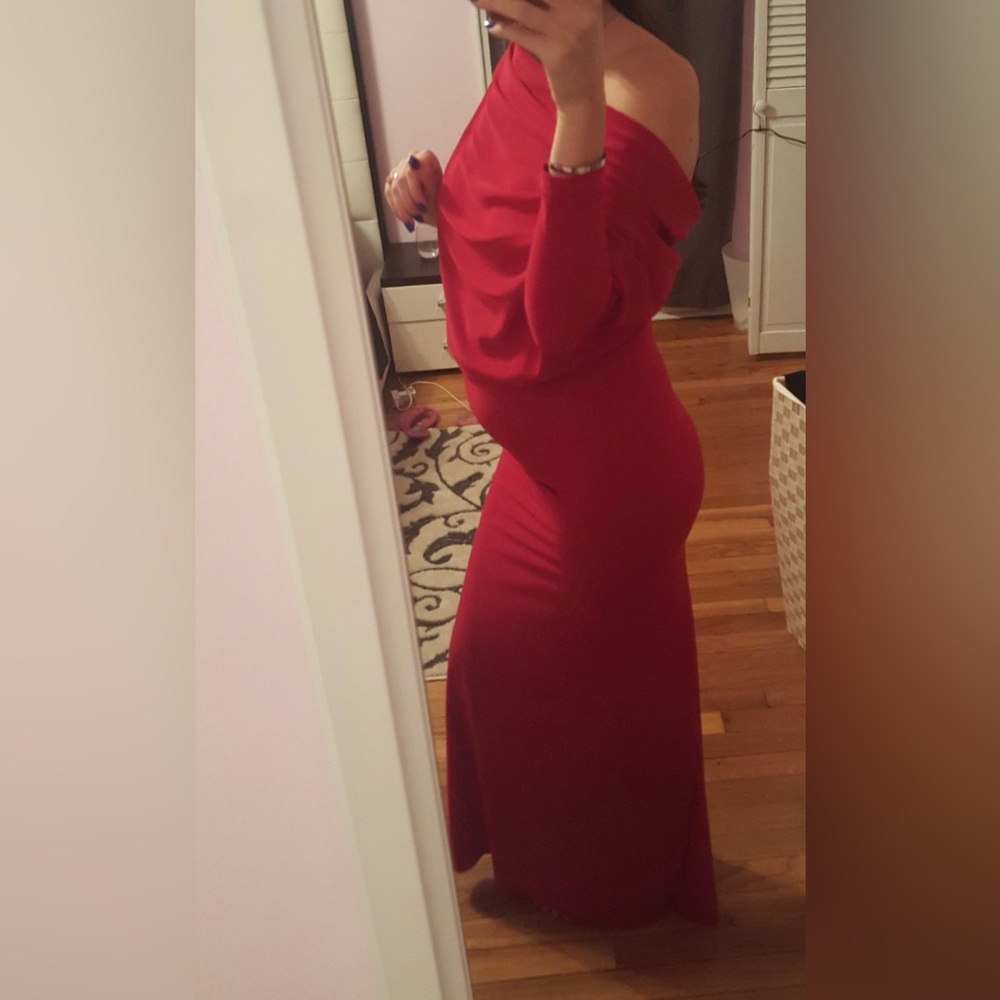Lilly ghalichi “WANT MY LOOK” red gown